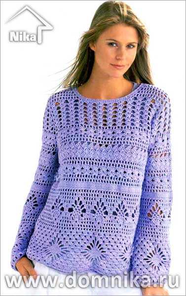 Узорчатый пуловер