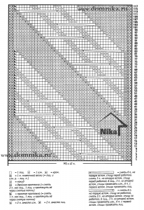 схема вязания шарфа спицами