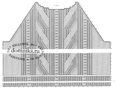 Джемпер реглан спицами снизу схема вязания