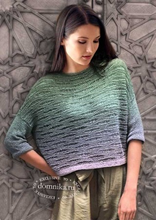 Как связать спицами stilnyj-pulover-zhenskij