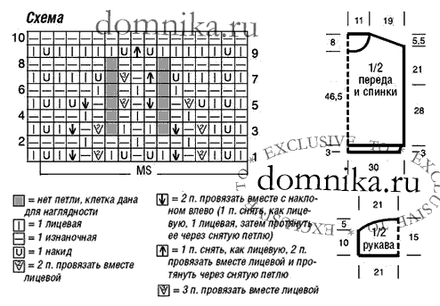 вязаная кофточка спицами с узором листья схема