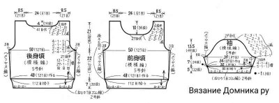 Вязание кофточки спицами схемы