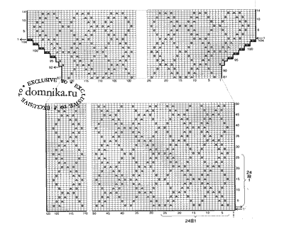 Вязаная кофточка из хлопка схема узора