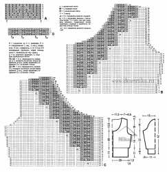 кофта спицами схемы