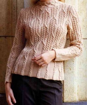 модные модели вязания пуловер Домника