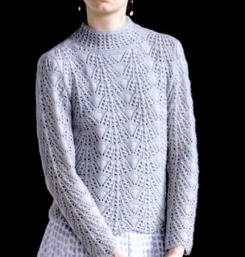 модные модели вязания пуловер Домника