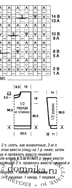 Модные пуловеры для пожилых схемы вязания