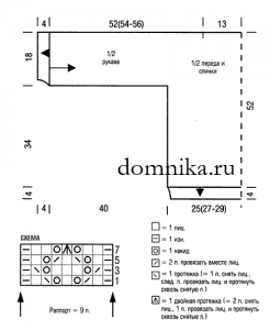 azhurnyj pulover shema