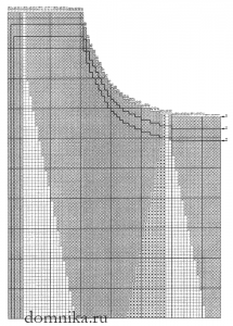 схема вязания элегантного женского пуловера спицами