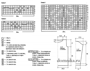 pulover-s-listjami-shema-vykrojka
