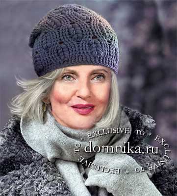 Зимние шапки для пожилых женщин схемы вязания