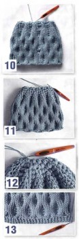 Зимние шапки для пожилых женщин схемы вязания
