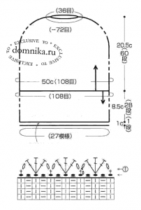 Зимняя шапка для женщины после 60 лет схемы