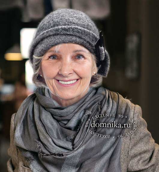 Стильная шляпка для пожилых женщин
