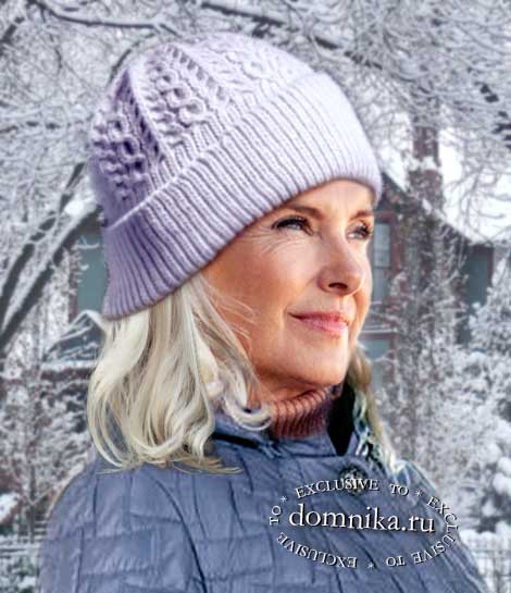 вязание зимней шапки спицами 2020 год