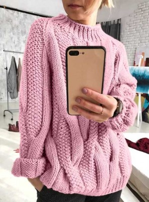 свитер крупной вязки