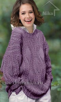 женский вязаный свитер