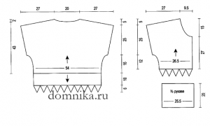 выкройка вязаного жакета