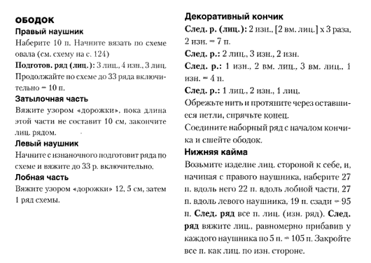 описание вязания шапки спицами