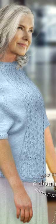 стильный пуловер для пожилых женщин